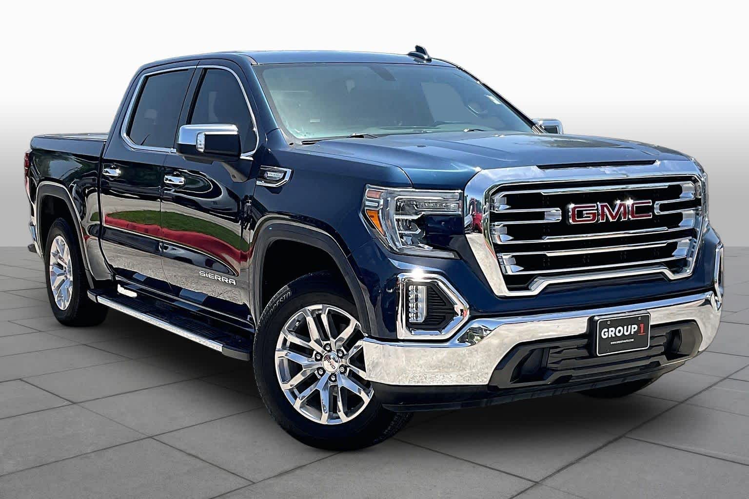 2019 GMC Sierra 1500 SLT Pacific Blue Metallic at Group 1 GMC Buick South