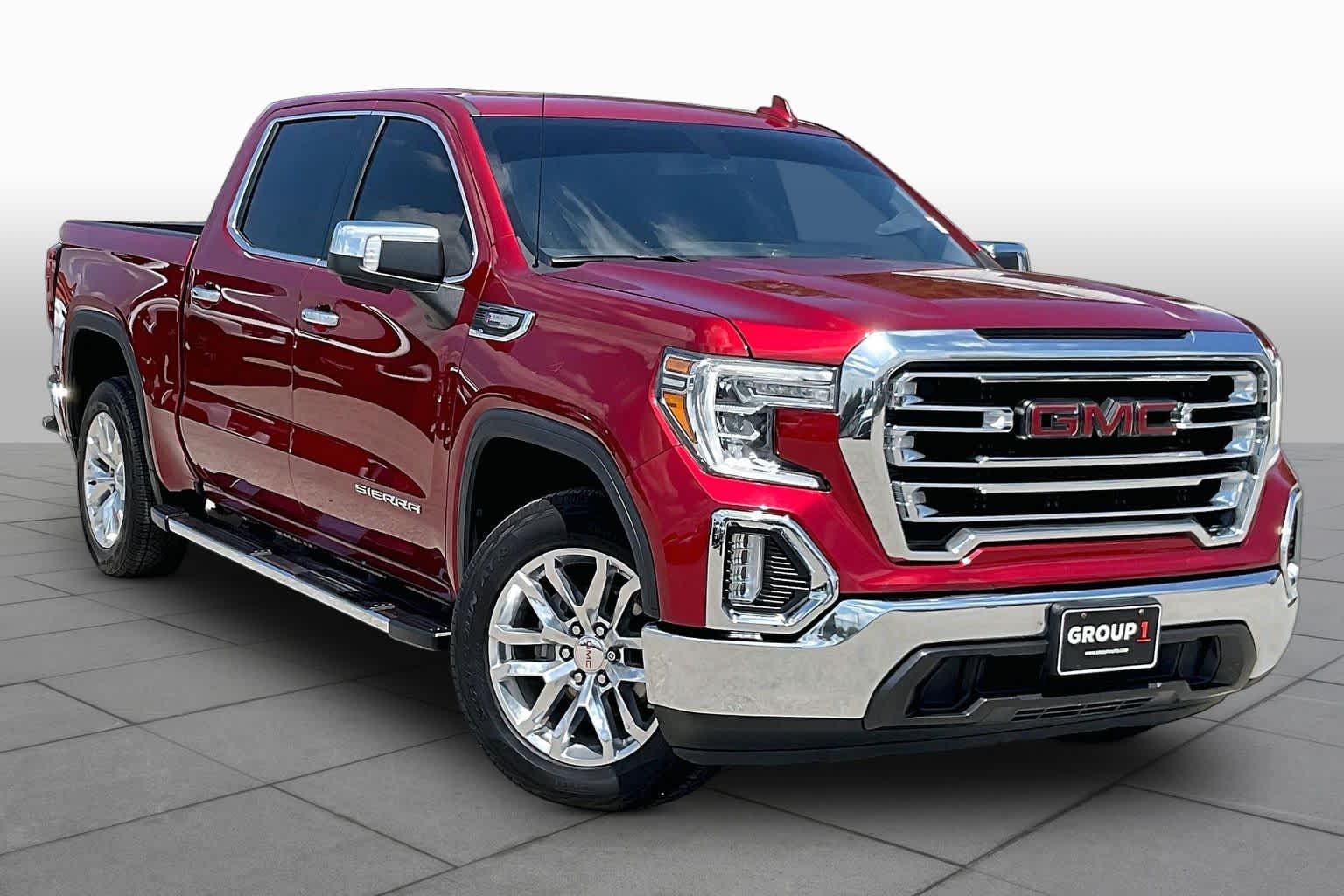 2021 GMC Sierra 1500 SLT Cayenne Red Tintcoat at Group 1 GMC Buick South