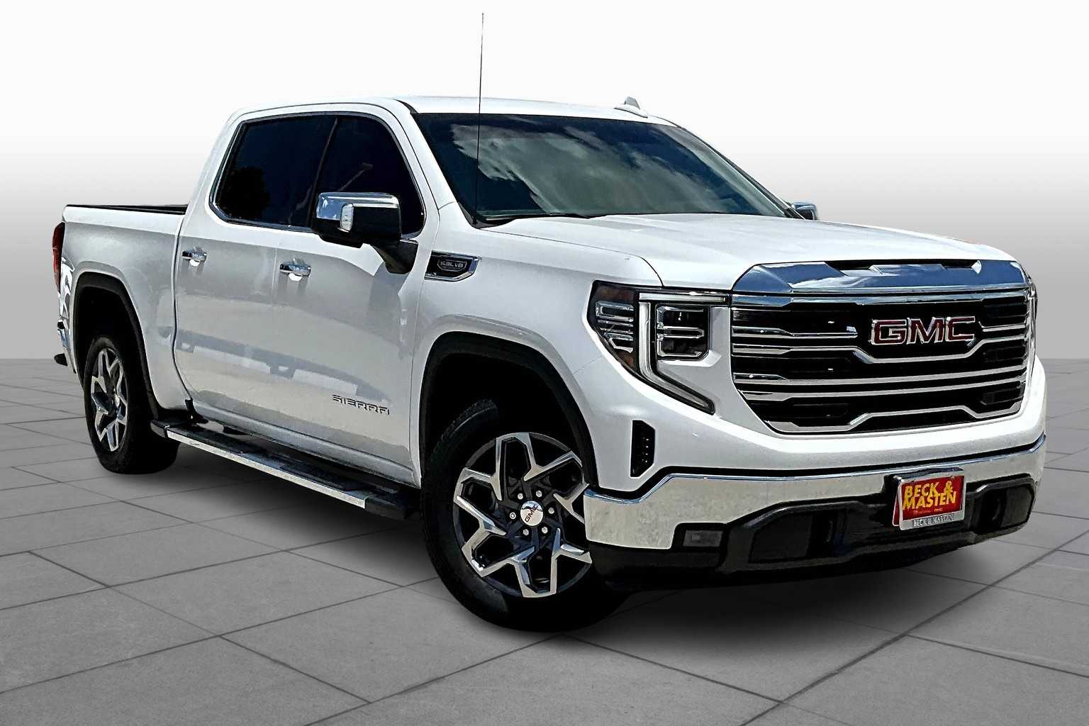 2022 GMC Sierra 1500 SLT White Frost Tricoat at Beck & Masten Kia