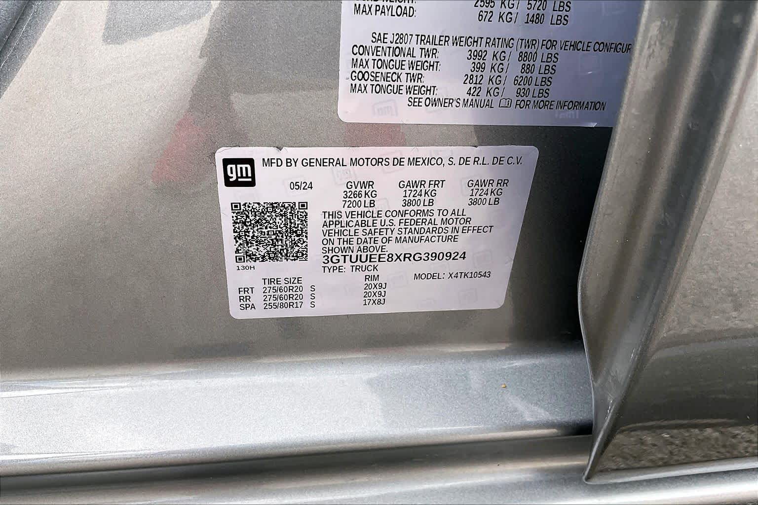 2024 GMC Sierra 1500 AT4 Sterling Metallic at Texan GMC Buick