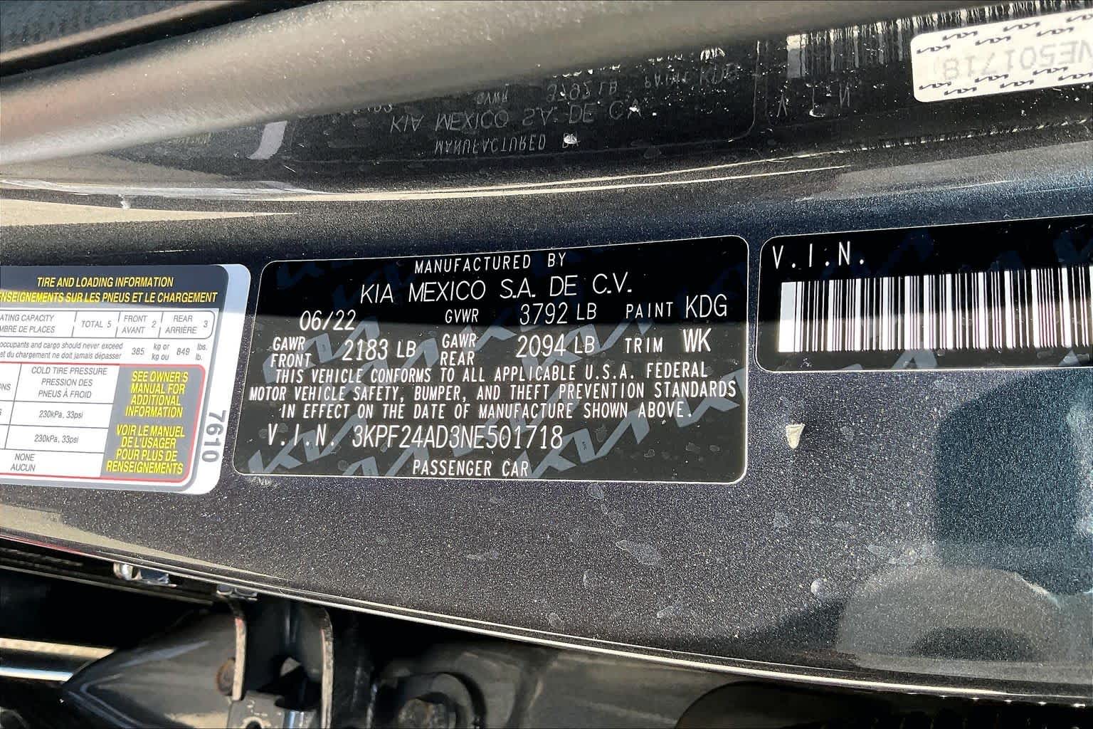 2022 Kia Forte LXS Gravity Gray at Beck & Masten Kia