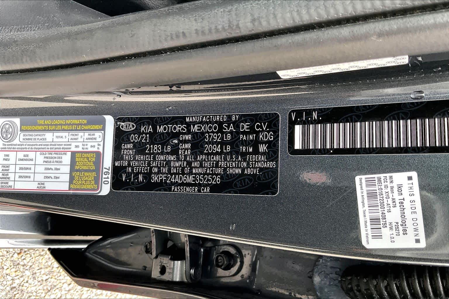 2021 Kia Forte LXS Gravity Gray at Beck & Masten Kia