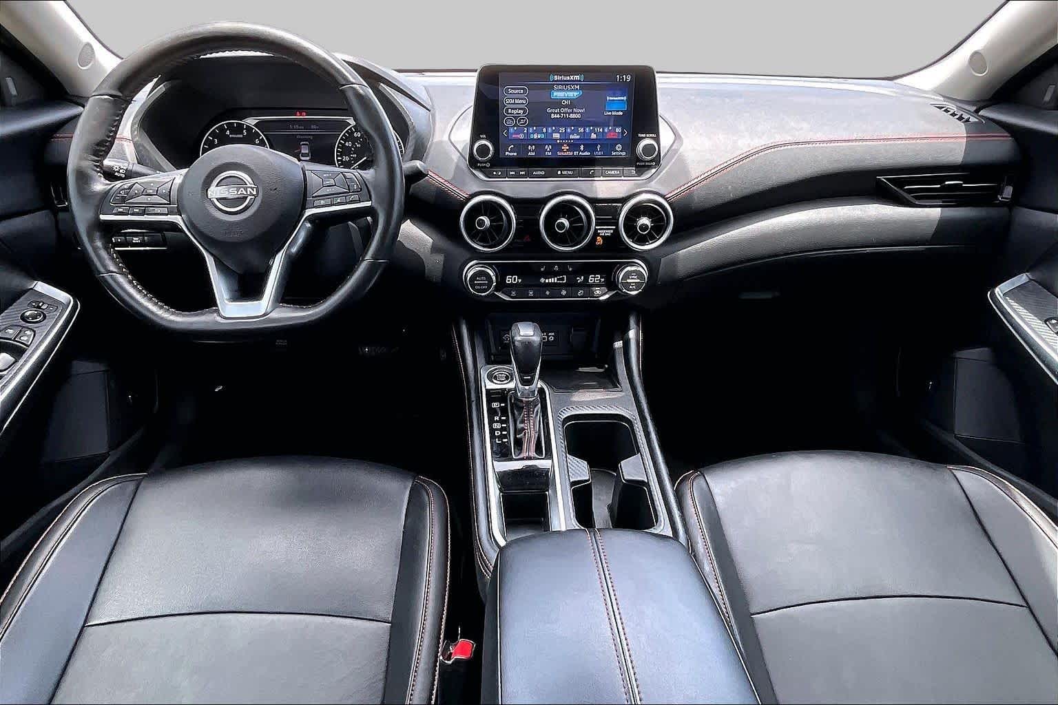 2025 Nissan Sentra SR Aspen White Tricoat/Super Black at Texan GMC Buick