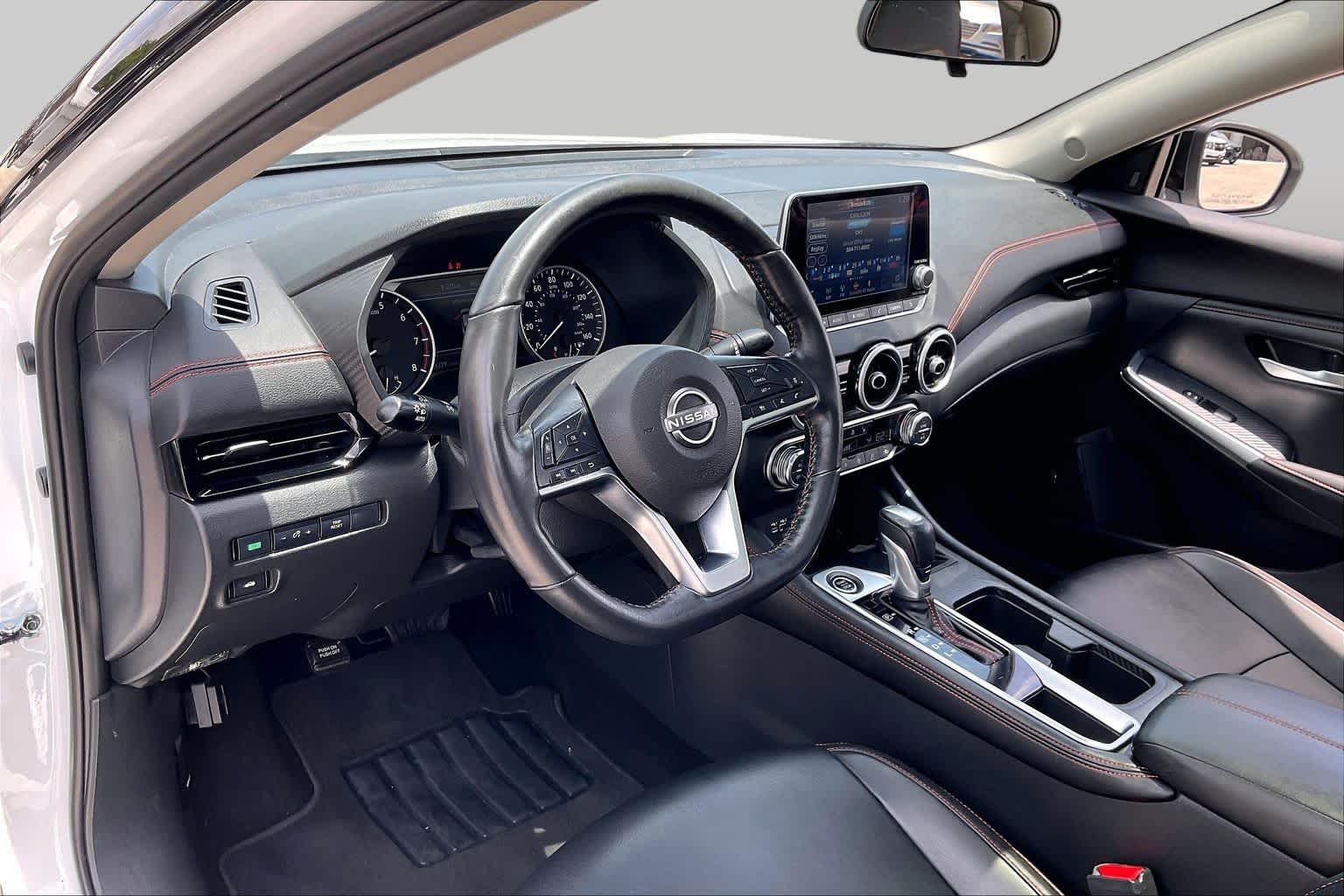 2025 Nissan Sentra SR Aspen White Tricoat/Super Black at Texan GMC Buick
