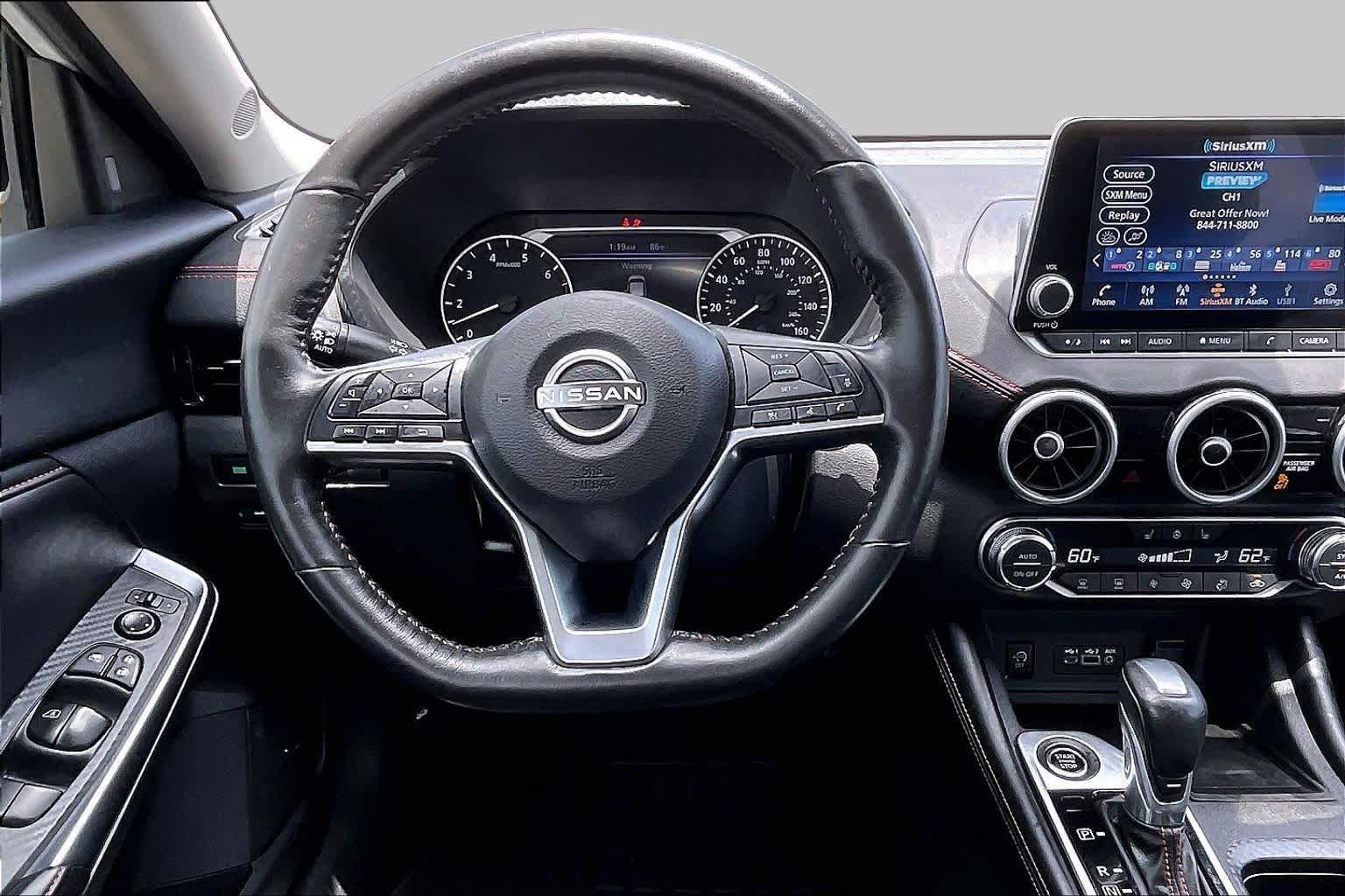 2025 Nissan Sentra SR Aspen White Tricoat/Super Black at Texan GMC Buick