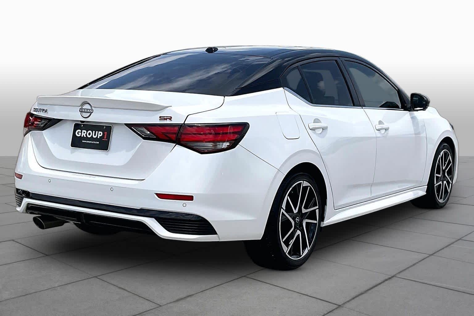 2025 Nissan Sentra SR Aspen White Tricoat/Super Black at Texan GMC Buick