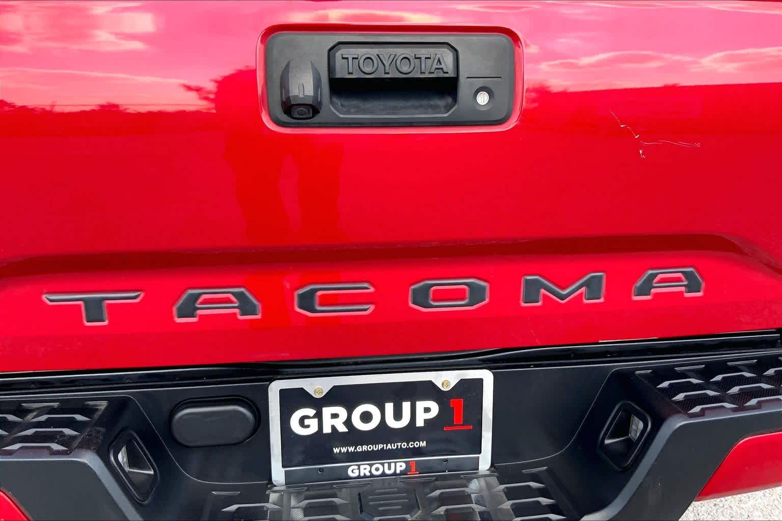 2021 Toyota Tacoma SR Barcelona Red Metallic at Group 1 Toyota Southwest