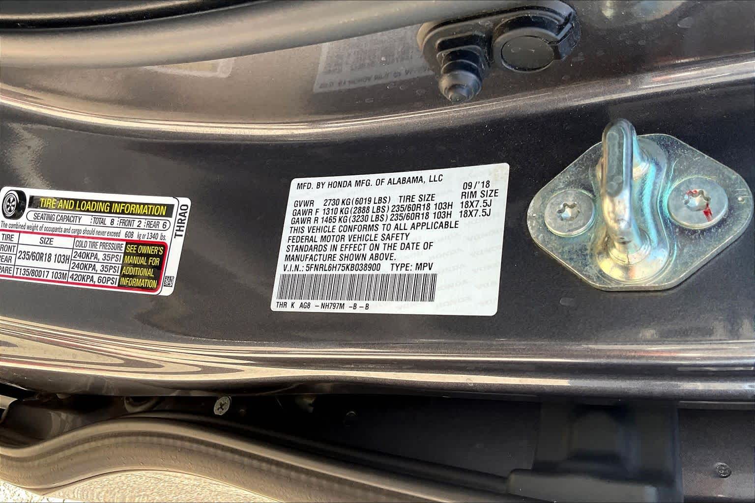 2019 Honda Odyssey photo 33 of 33