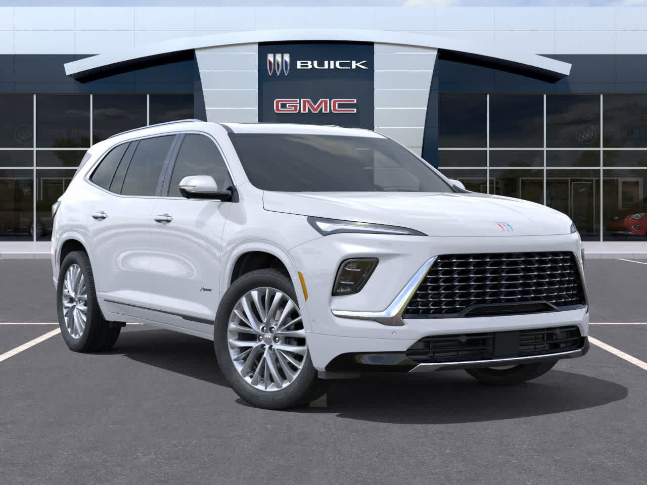 2026 Buick Enclave Avenir Iridescent White Tricoat at Group 1 GMC Buick South