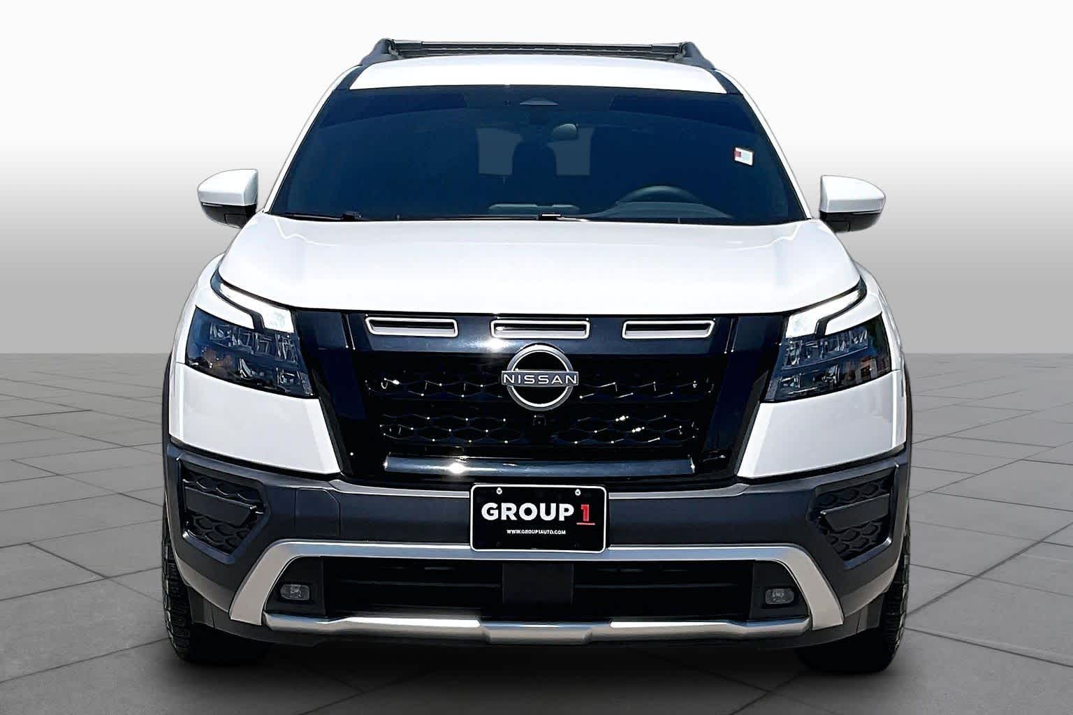 2025 Nissan Pathfinder Rock Creek Glacier White at Sterling McCall Nissan