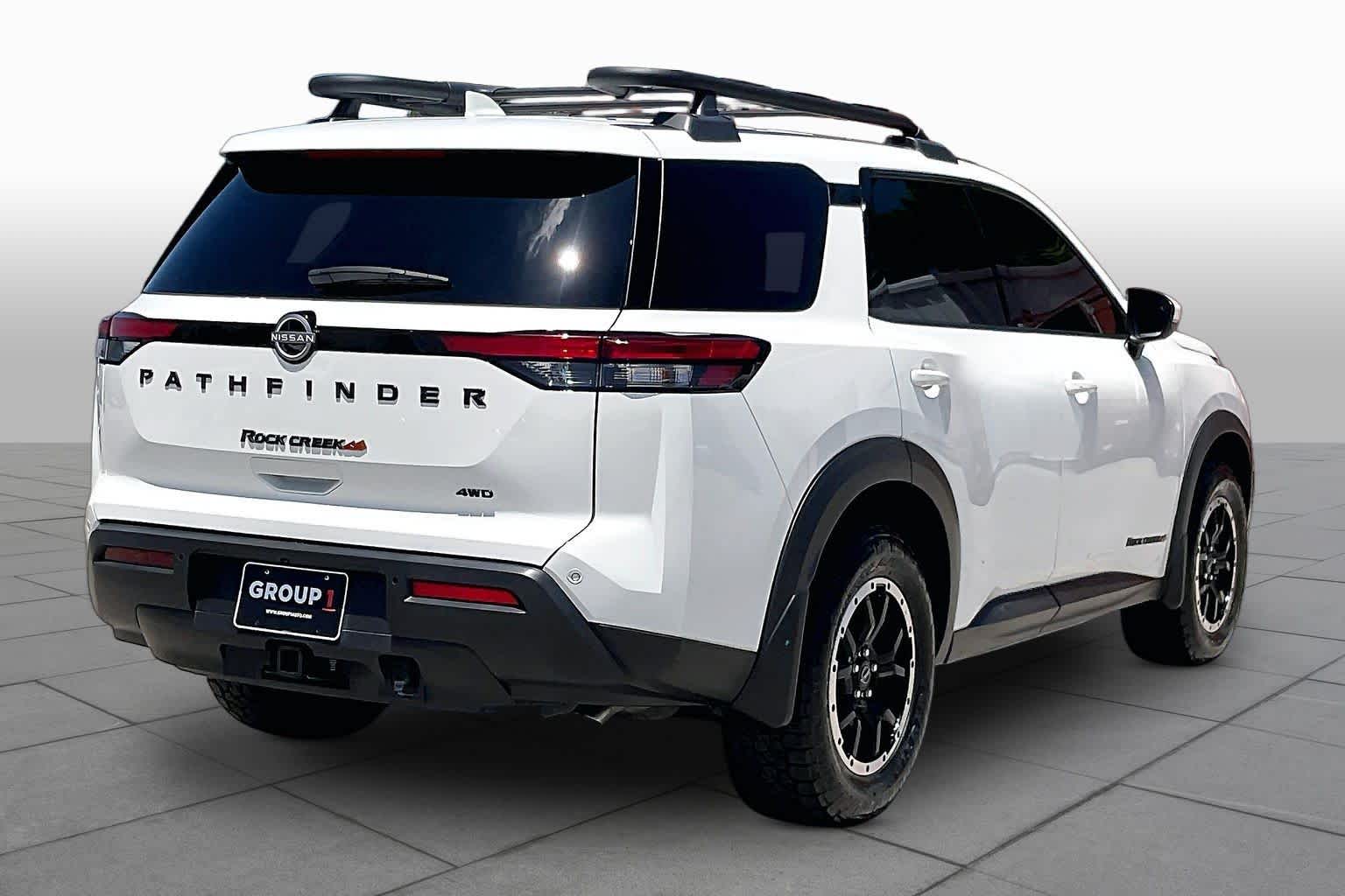 2025 Nissan Pathfinder Rock Creek Glacier White at Sterling McCall Nissan