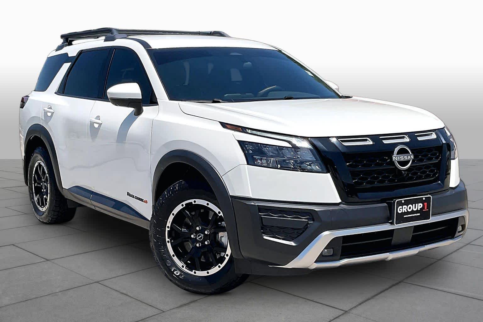 2025 Nissan Pathfinder Rock Creek Glacier White at Sterling McCall Nissan
