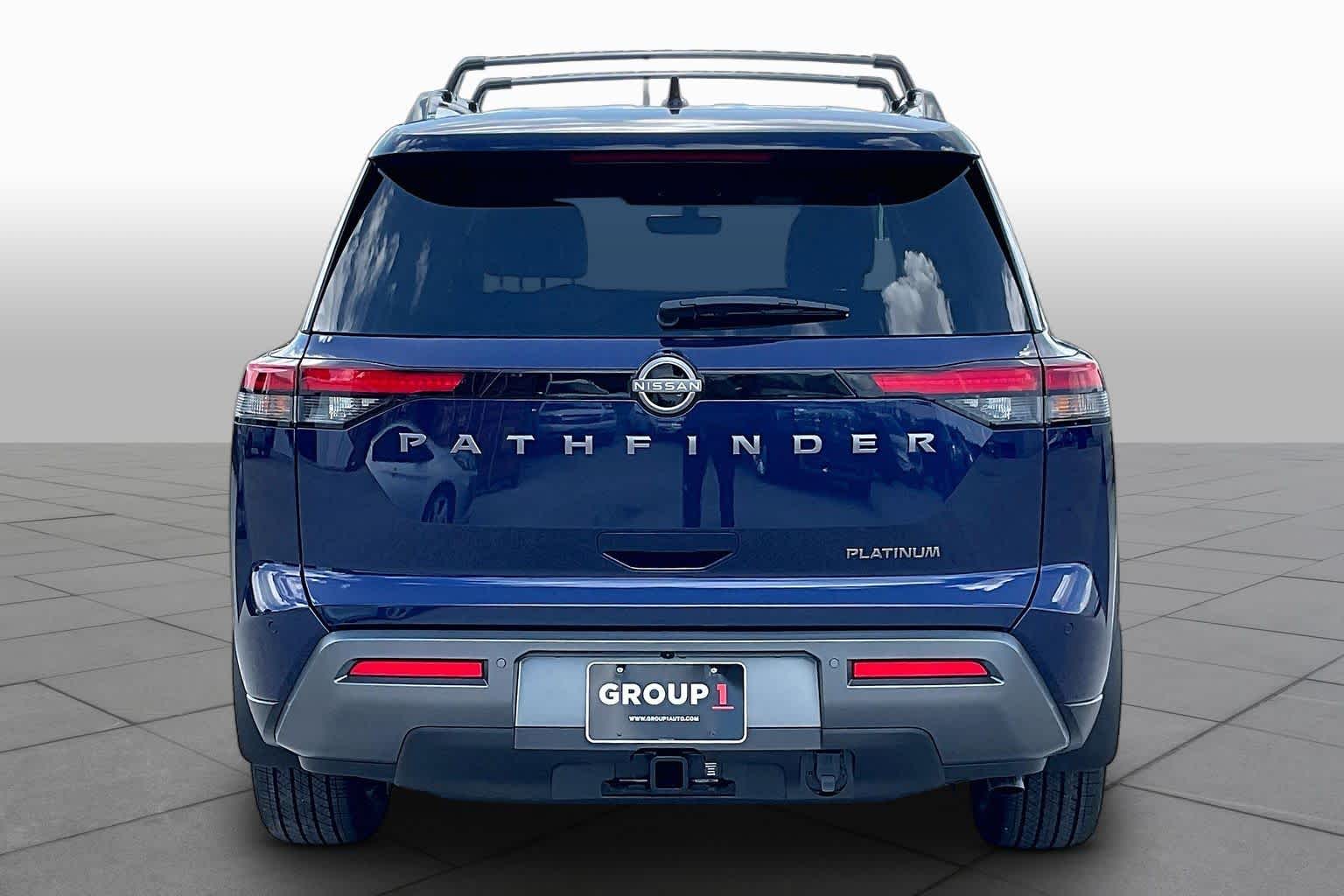 2026 Nissan Pathfinder Platinum Deep Ocean Blue Pearl at Sterling McCall Nissan