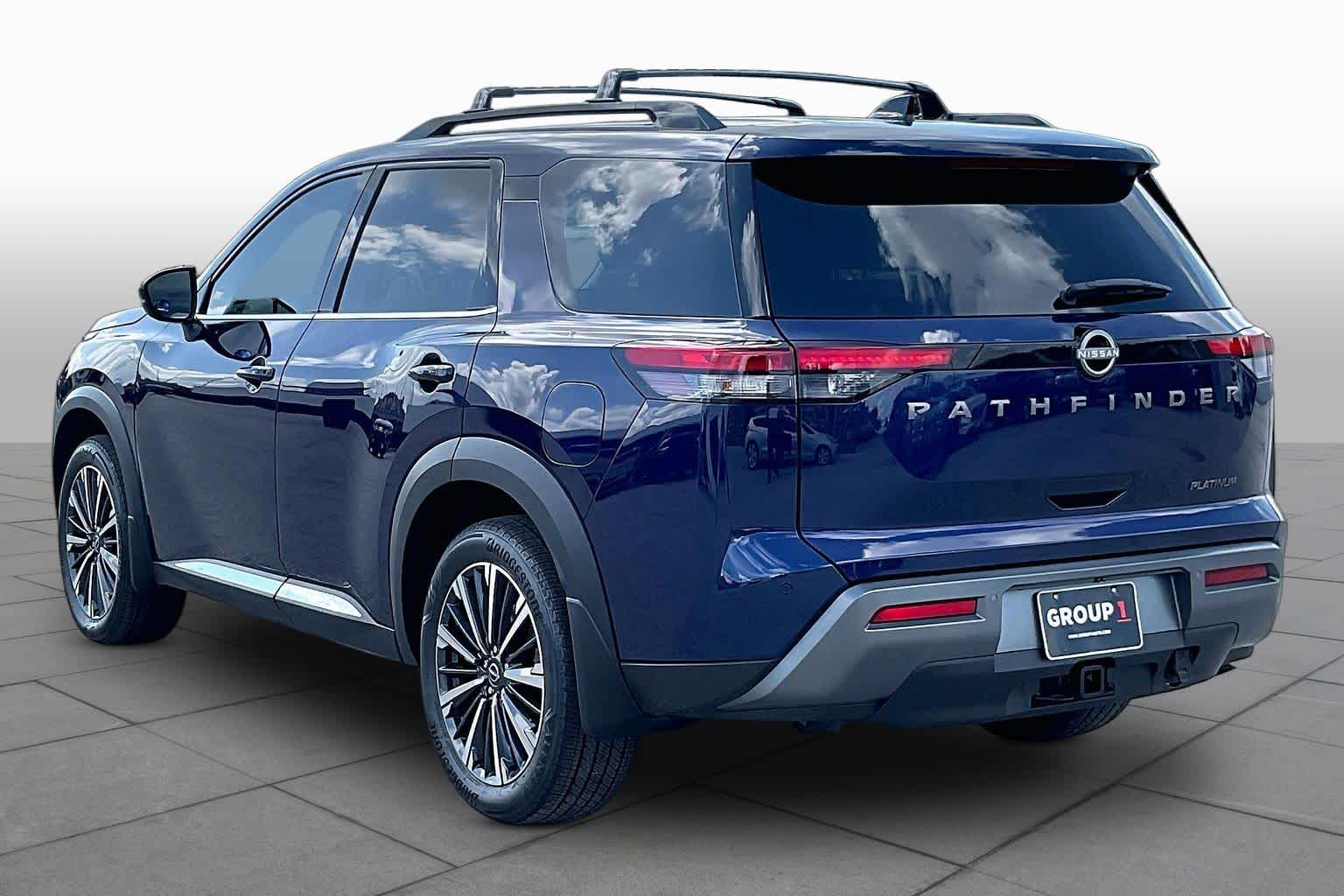 2026 Nissan Pathfinder Platinum Deep Ocean Blue Pearl at Sterling McCall Nissan
