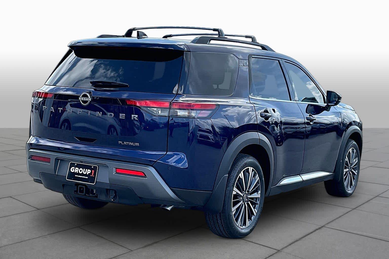 2026 Nissan Pathfinder Platinum Deep Ocean Blue Pearl at Sterling McCall Nissan