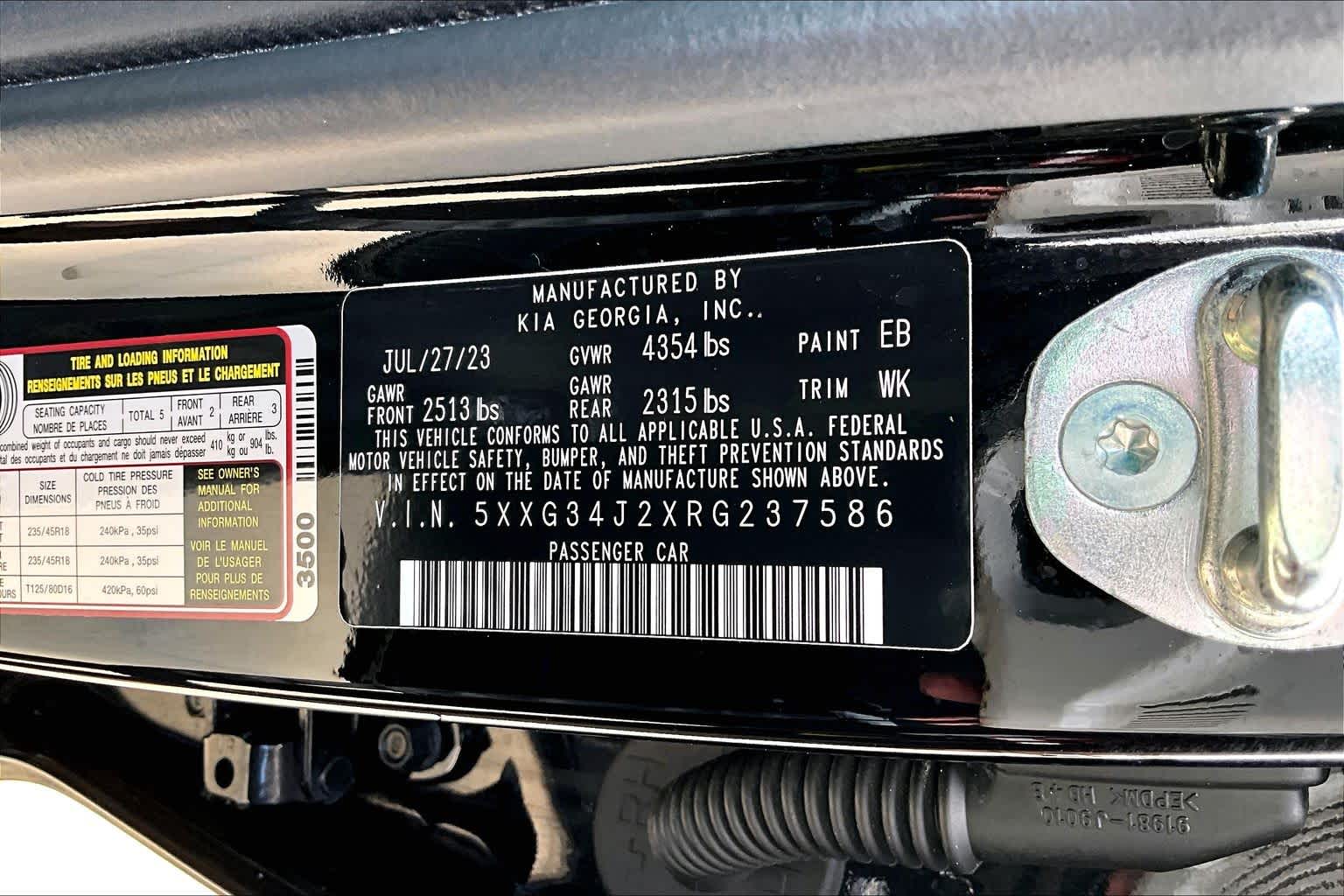 2024 Kia K5 EX Ebony Black at Westside Kia