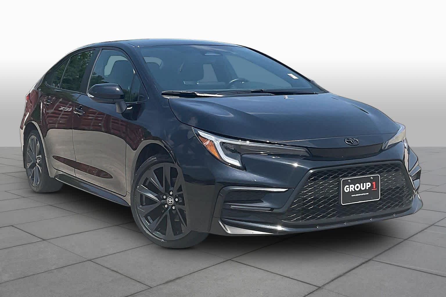 2025 Toyota Corolla SE Midnight Black Metallic at Group 1 Toyota Southwest