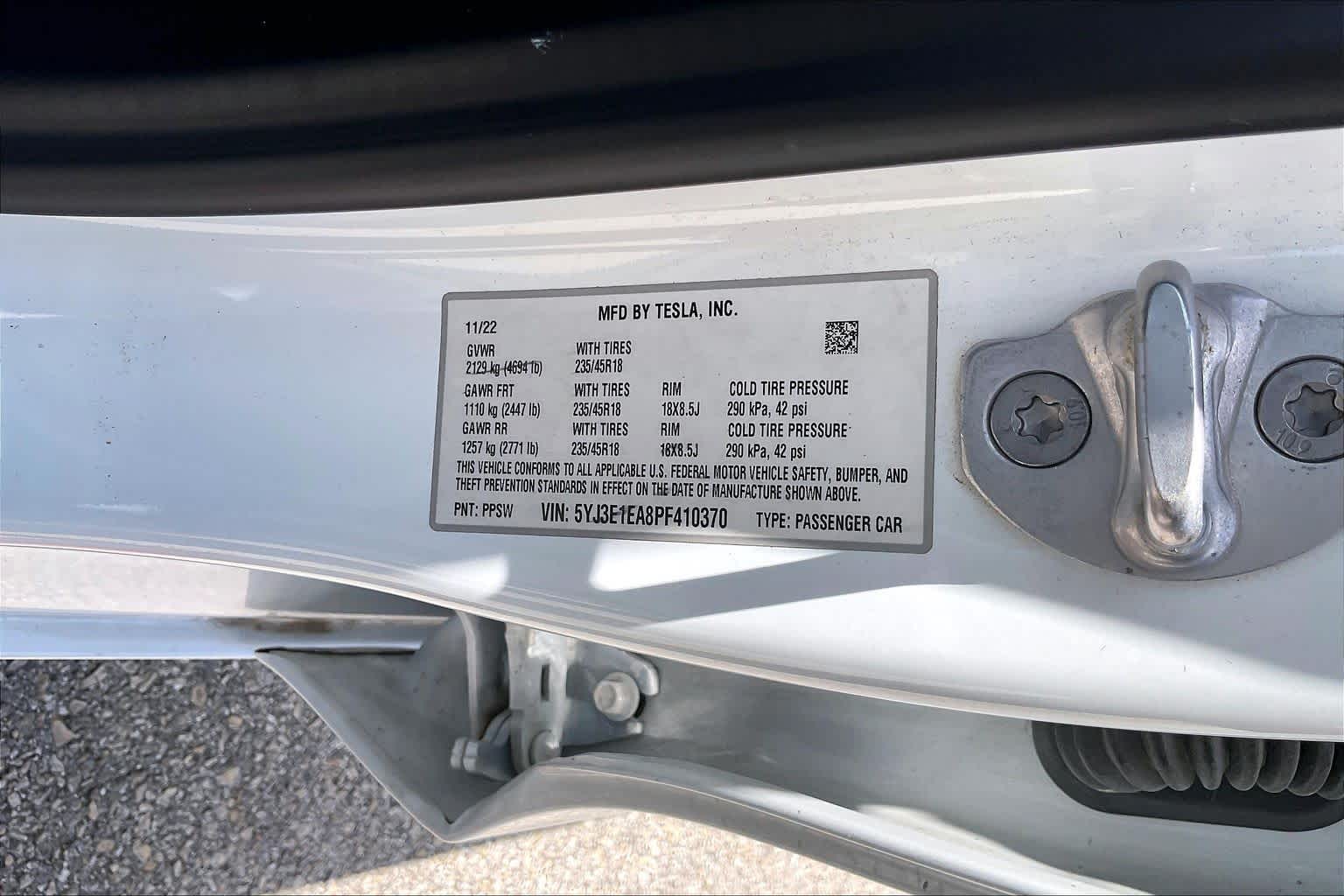 2023 Tesla Model 3  Pearl White Multi-Coat at Lexus Southwest Houston
