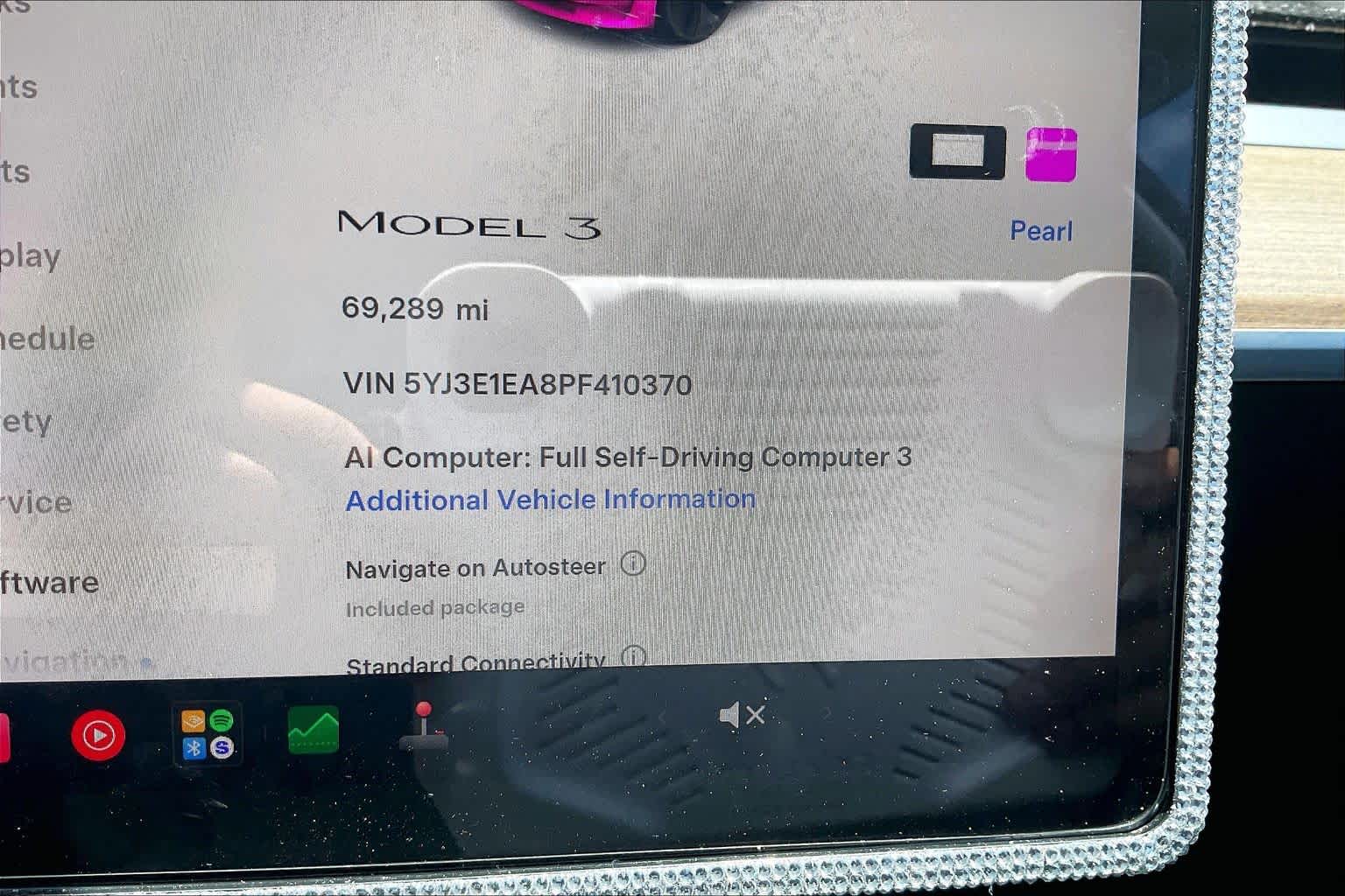 2023 Tesla Model 3  Pearl White Multi-Coat at Lexus Southwest Houston