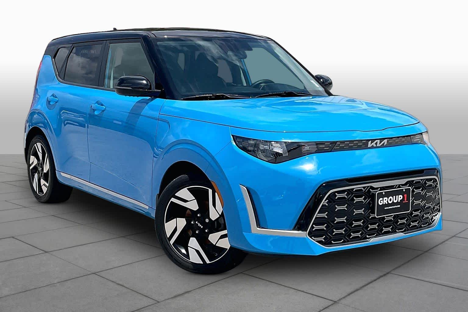 2024 Kia Soul GT-Line Surf Blue w/Black Roof at Sterling McCall Nissan