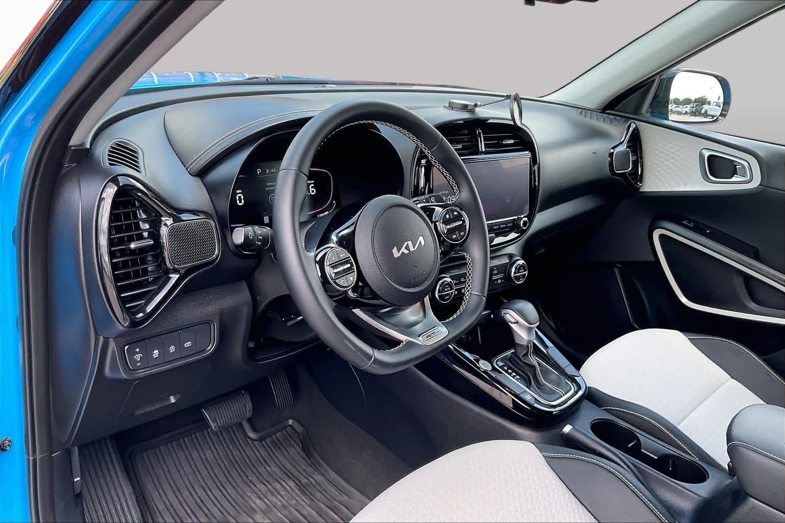 2024 Kia Soul GT-Line Surf Blue w/Black Roof at Sterling McCall Nissan