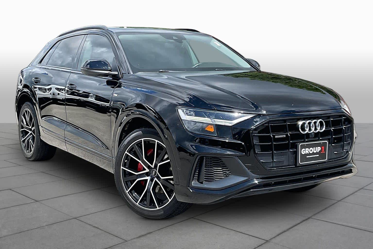 2020 Audi Q8 Premium Plus Orca Black Metallic at Beck & Masten Kia