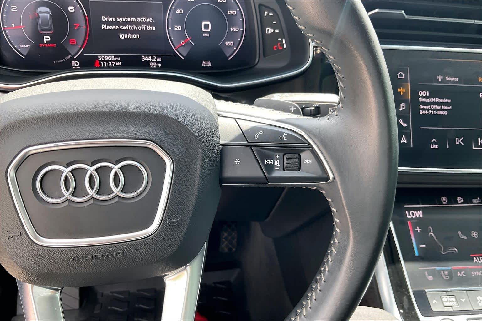 2020 Audi Q8 Premium Plus Orca Black Metallic at Beck & Masten Kia