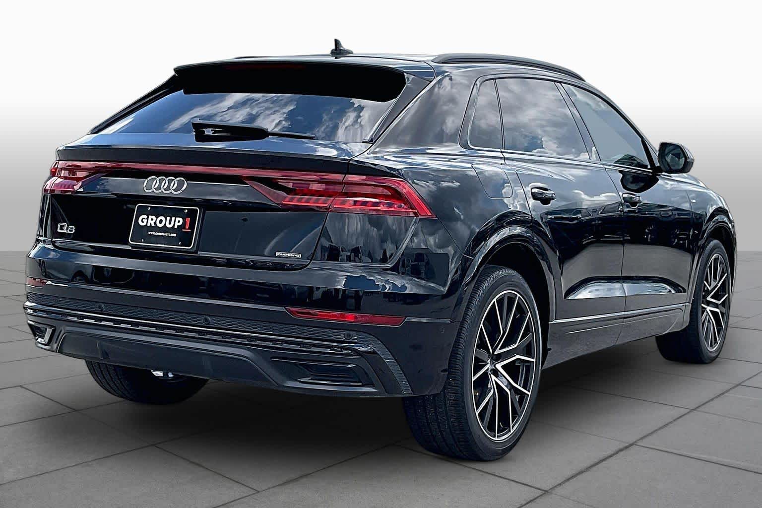 2020 Audi Q8 Premium Plus Orca Black Metallic at Beck & Masten Kia
