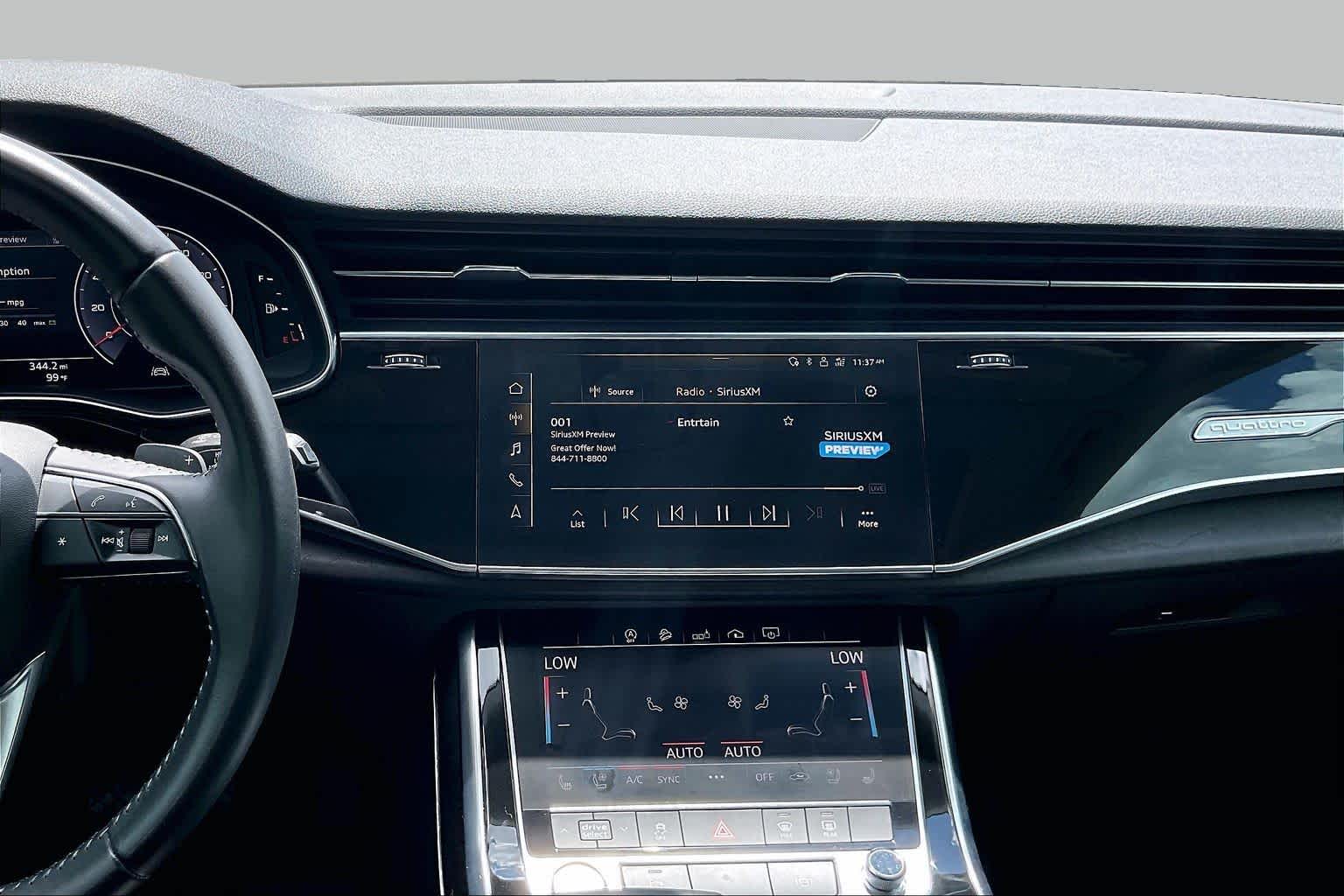 2020 Audi Q8 Premium Plus Orca Black Metallic at Beck & Masten Kia