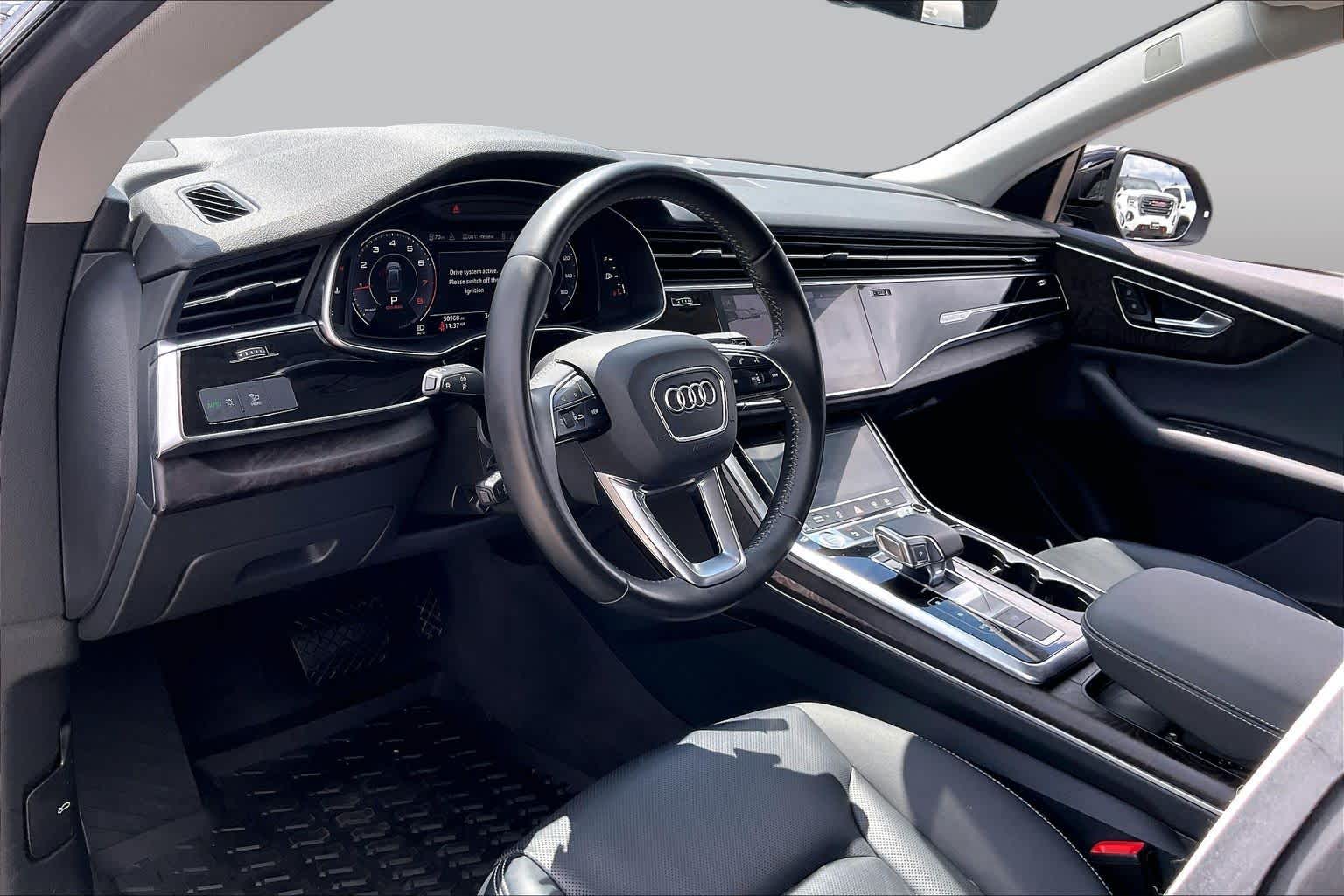 2020 Audi Q8 Premium Plus Orca Black Metallic at Beck & Masten Kia