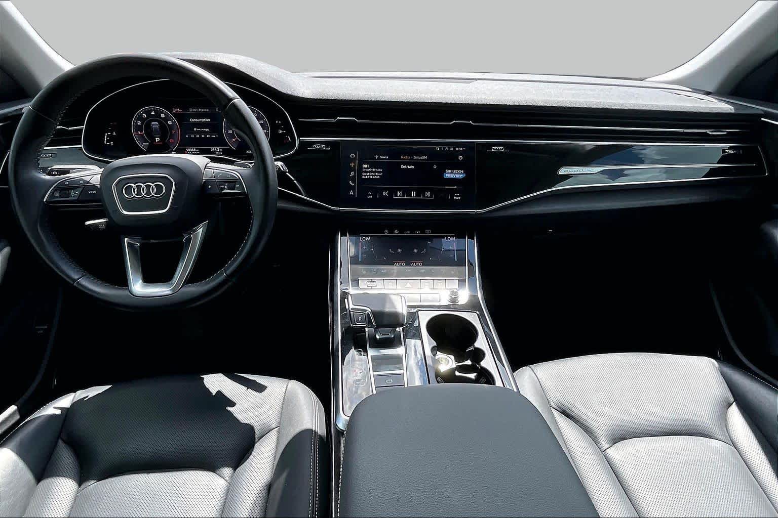 2020 Audi Q8 Premium Plus Orca Black Metallic at Beck & Masten Kia