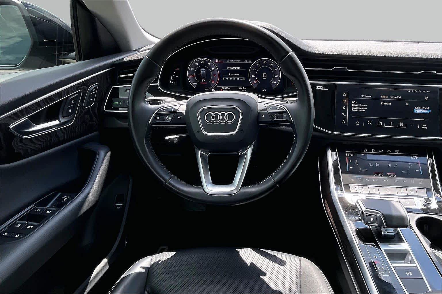 2020 Audi Q8 Premium Plus Orca Black Metallic at Beck & Masten Kia