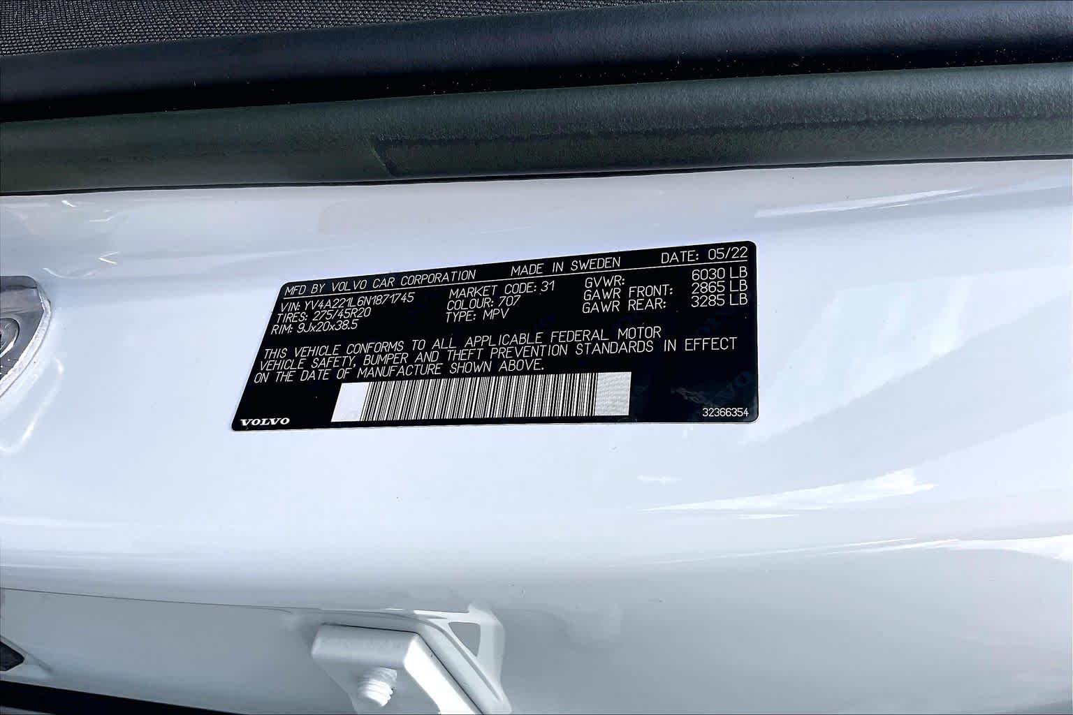 2022 Volvo XC90 Inscription Crystal White Metallic at HGreg Houston