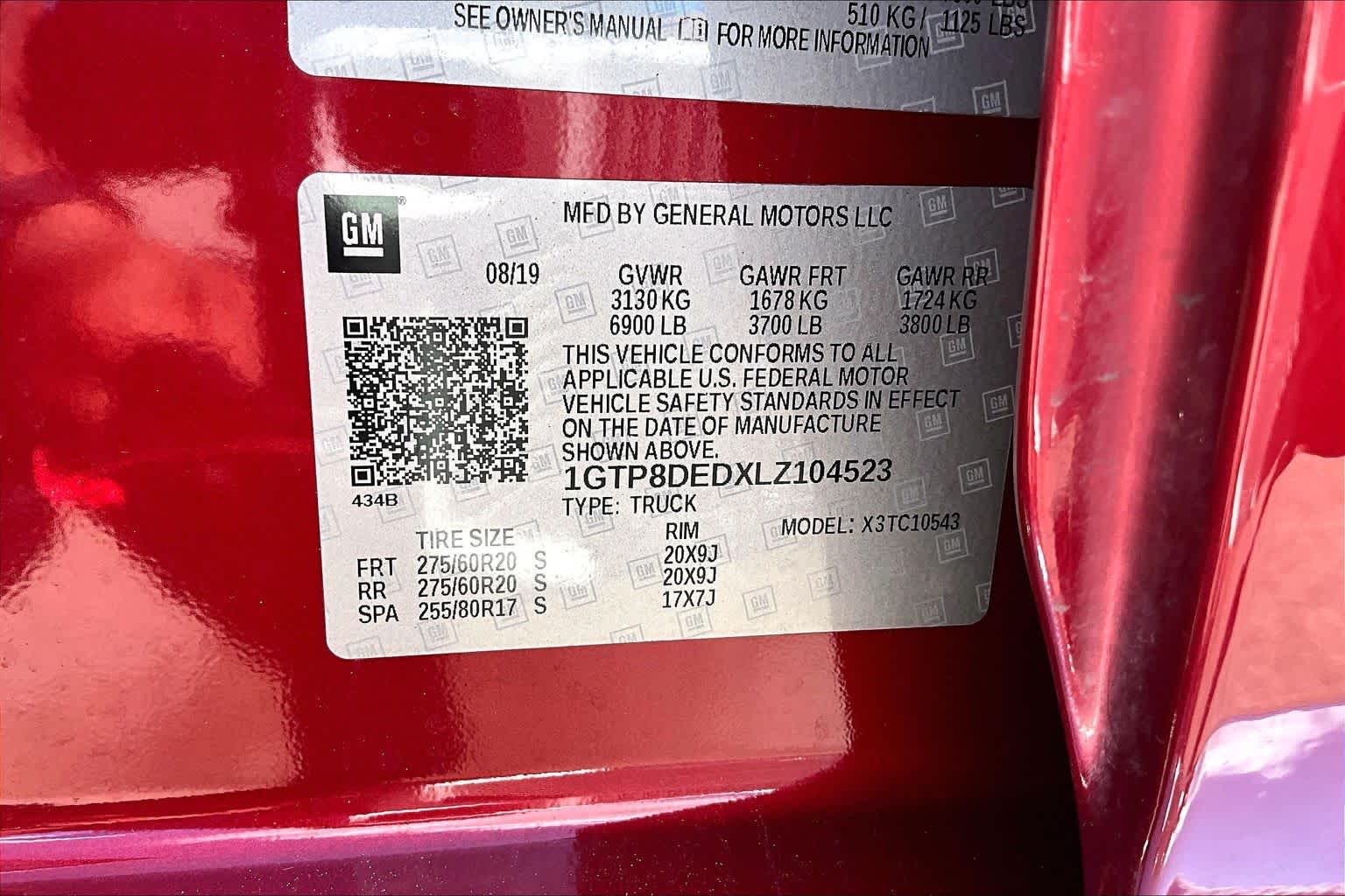 Certified Used 2020 RED QUARTZ TINTCOAT GMC SLT image 37