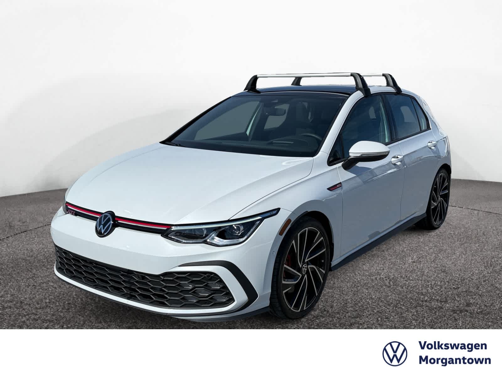 Opal White Pearl 2024 Volkswagen Golf GTI Autobahn FWD Hatchback Front-Wheel Drive 7-Speed Automatic