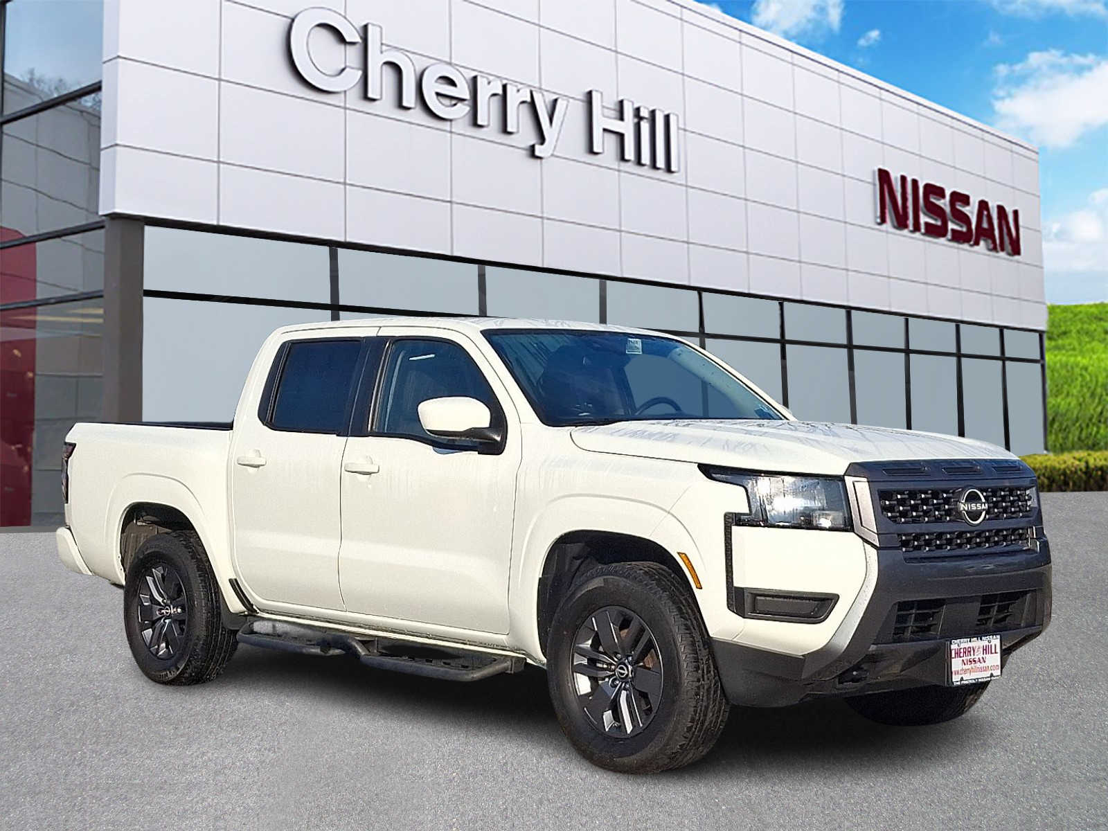 Glacier White 2025 Nissan Frontier Pickup Truck Four-Wheel Drive 9-Speed Automatic