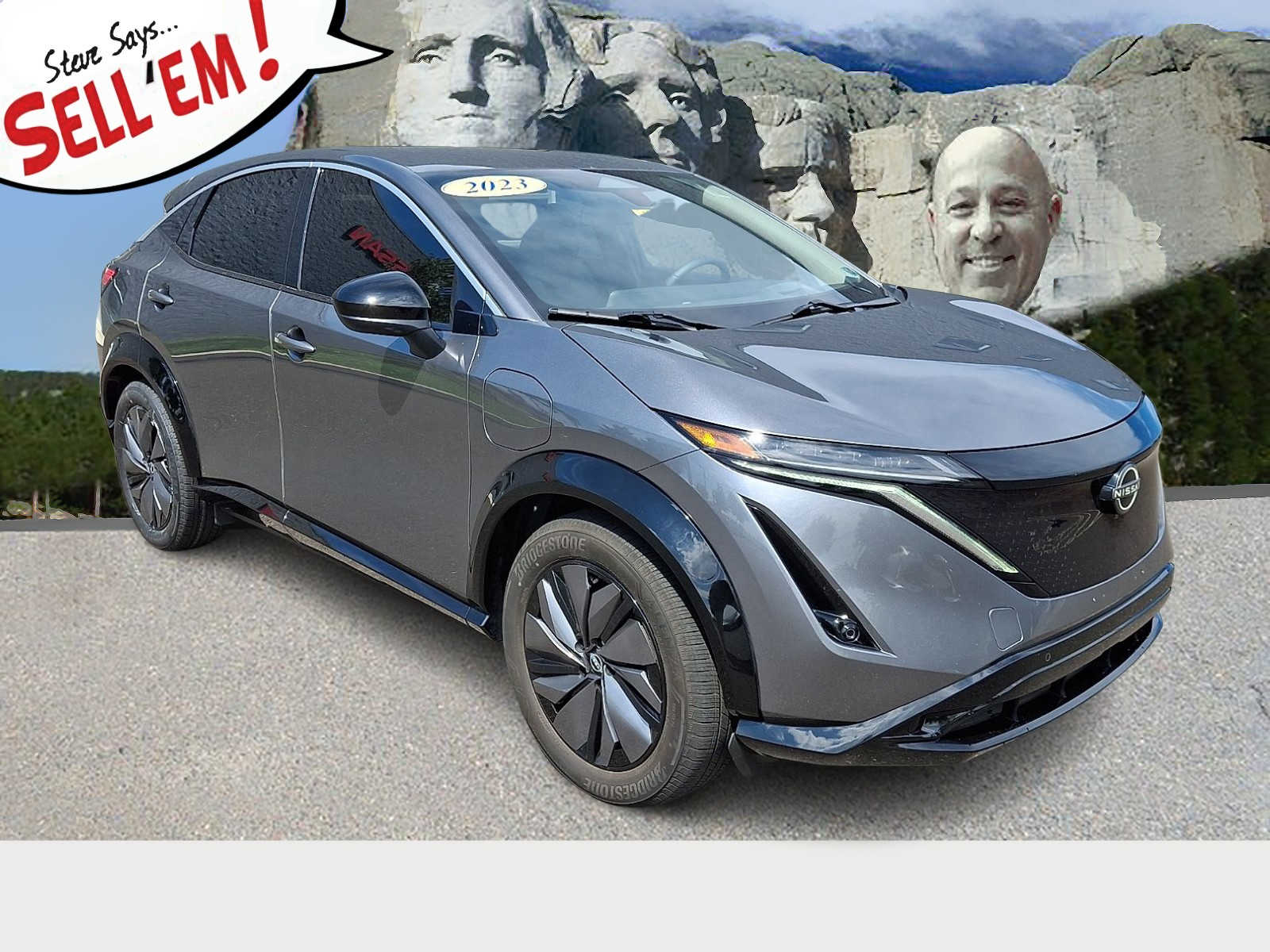 Gray (Gun Metallic) 2023 Nissan Ariya SUV / Crossover Front-Wheel Drive 1-Speed Automatic
