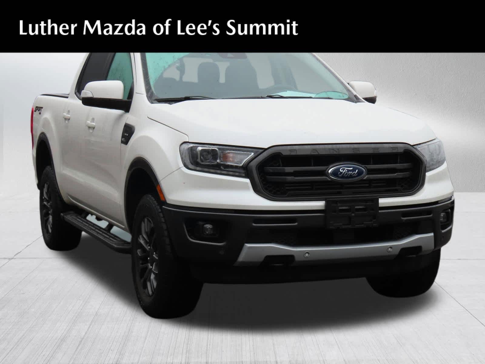 White 2019 Ford Ranger Lariat SuperCrew 4WD Pickup Truck Four-Wheel Drive Automatic