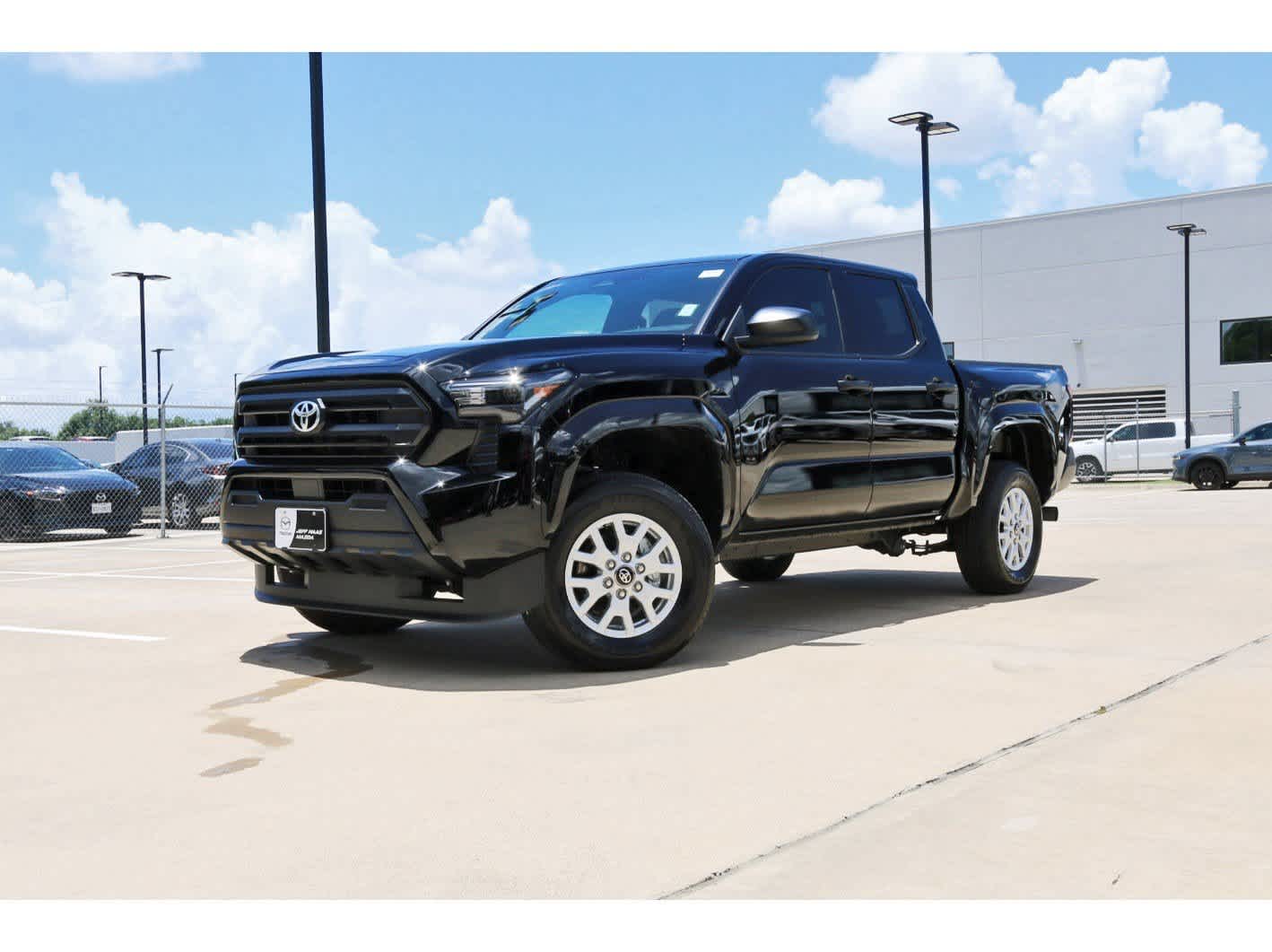 Black 2026 Toyota Tacoma SR Double Cab 4WD Pickup Truck Four-Wheel Drive Automatic