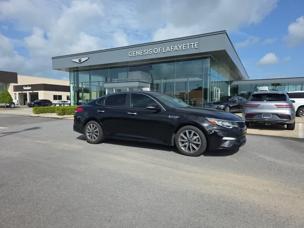 Ebony Black 2019 Kia Optima Sedan Front-Wheel Drive 6-Speed Automatic