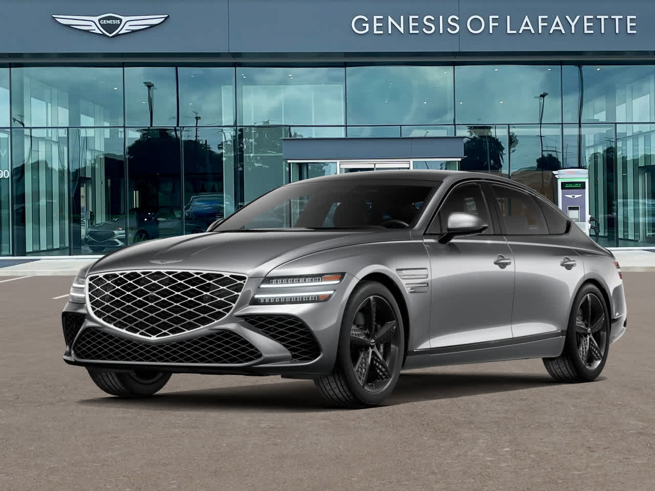 Savile Silver 2026 Genesis G80 2.5T Sport Prestige AWD Sedan All-Wheel Drive 8-Speed Automatic