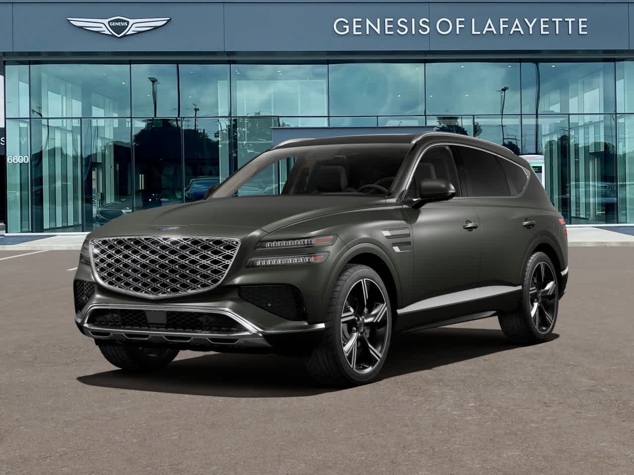 Storr Green Matte 2025 Genesis GV80 3.5T Advanced AWD SUV / Crossover All-Wheel Drive 8-Speed Automatic
