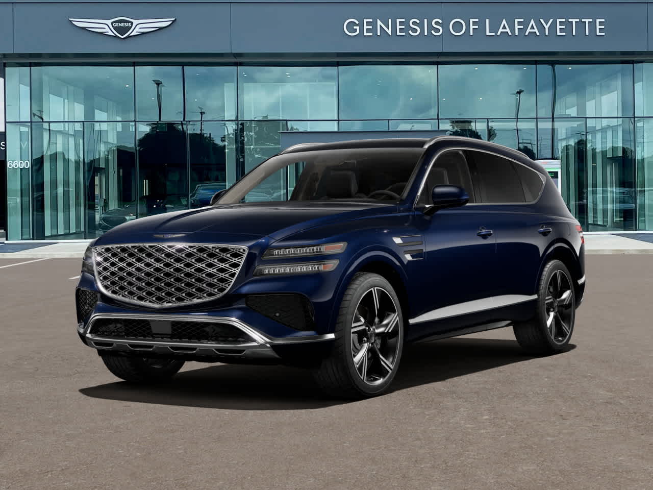 Capri Blue 2025 Genesis GV80 3.5T Prestige AWD SUV / Crossover All-Wheel Drive 8-Speed Automatic