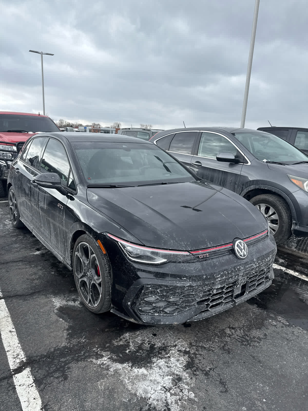 Mythos Black Metallic 2025 Volkswagen Golf GTI Autobahn FWD Hatchback Front-Wheel Drive 7-Speed Automatic