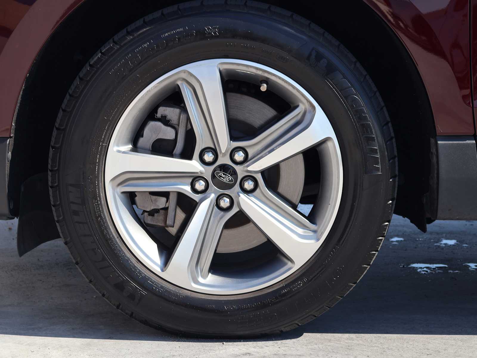 Used 2024 Burgundy Velvet Metallic Tinted Clearcoat Ford SEL image 7