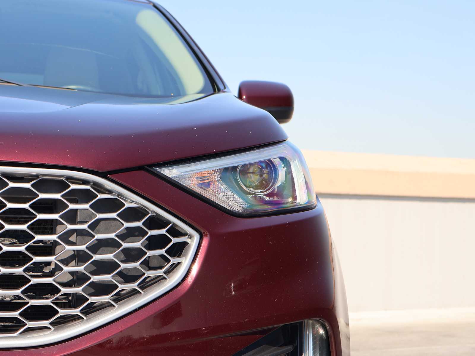 Used 2024 Burgundy Velvet Metallic Tinted Clearcoat Ford SEL image 5