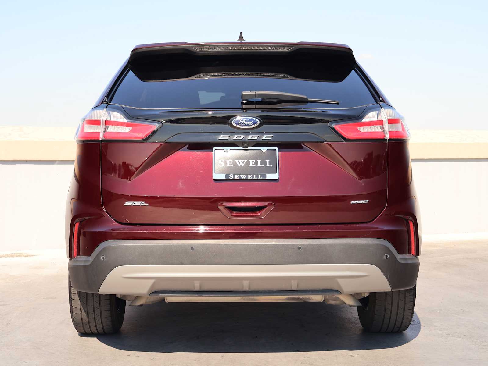 Used 2024 Burgundy Velvet Metallic Tinted Clearcoat Ford SEL image 3