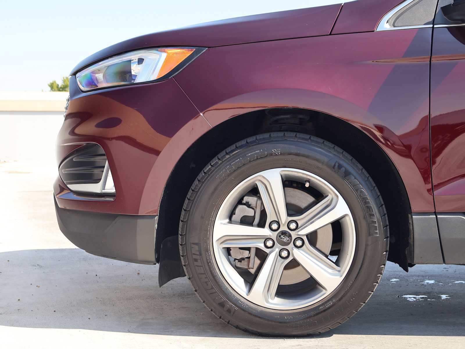 Used 2024 Burgundy Velvet Metallic Tinted Clearcoat Ford SEL image 6