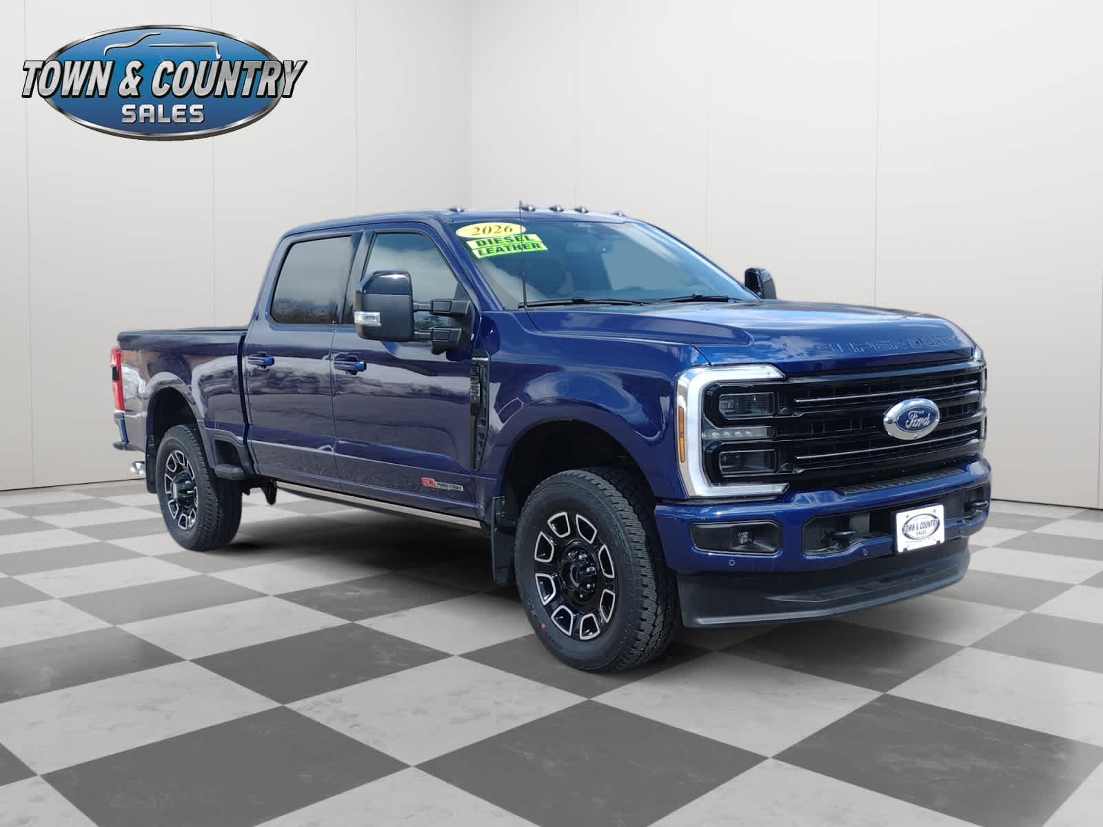 Argon Blue Metallic 2026 Ford F-350 Super Duty Platinum Crew Cab 4WD Pickup Truck Four-Wheel Drive Automatic