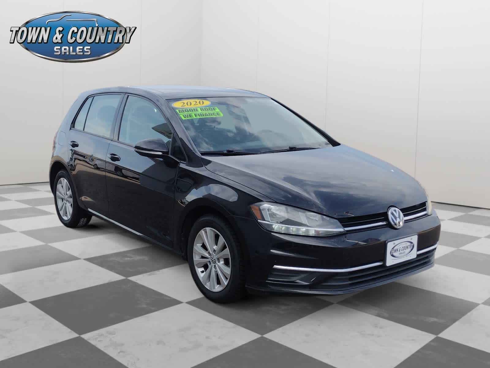 Black 2020 Volkswagen Golf Hatchback Front-Wheel Drive 8-Speed Automatic